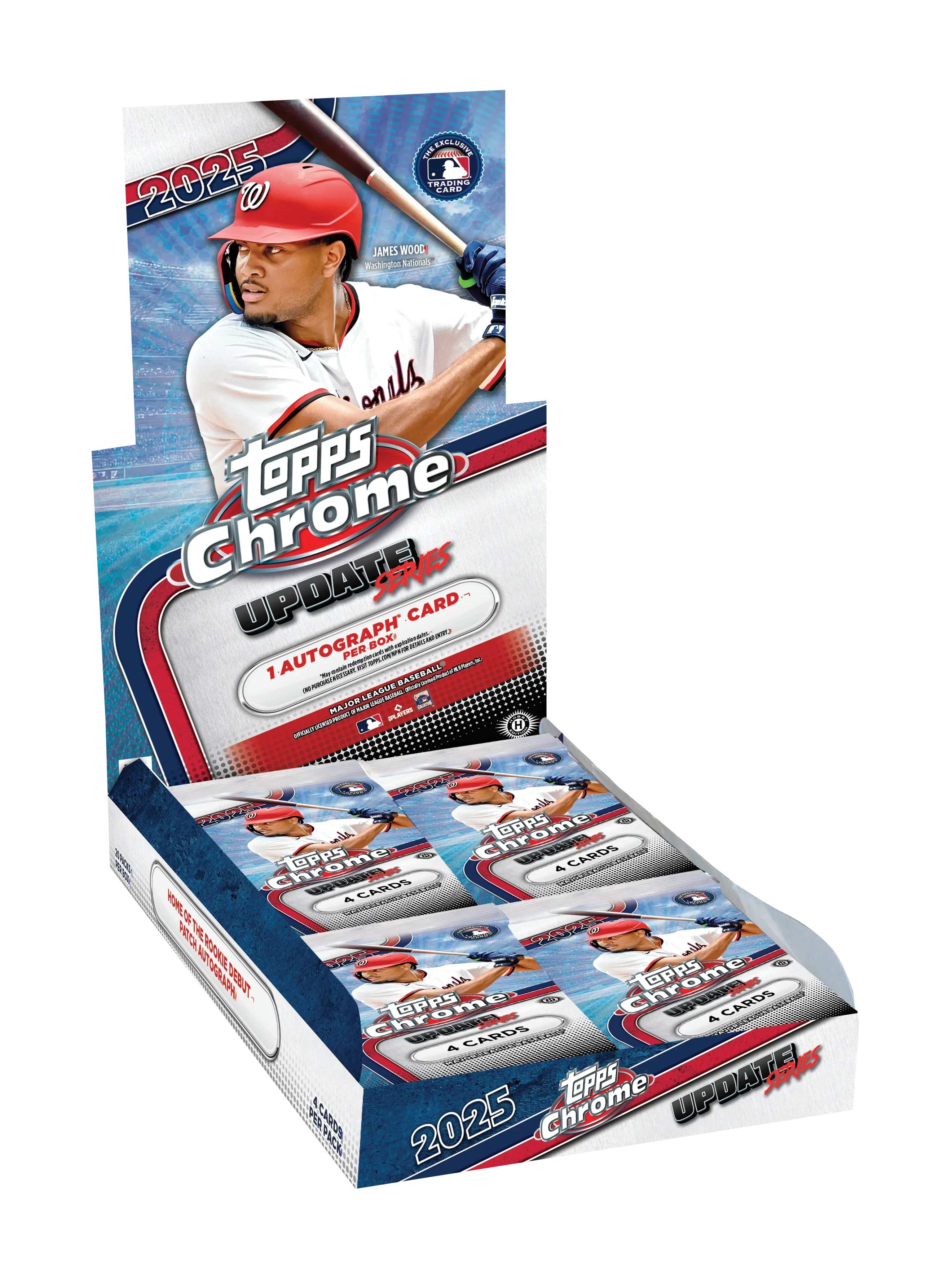 2025 Topps Chrome Update Series Baseball Hobby 12 Box Case