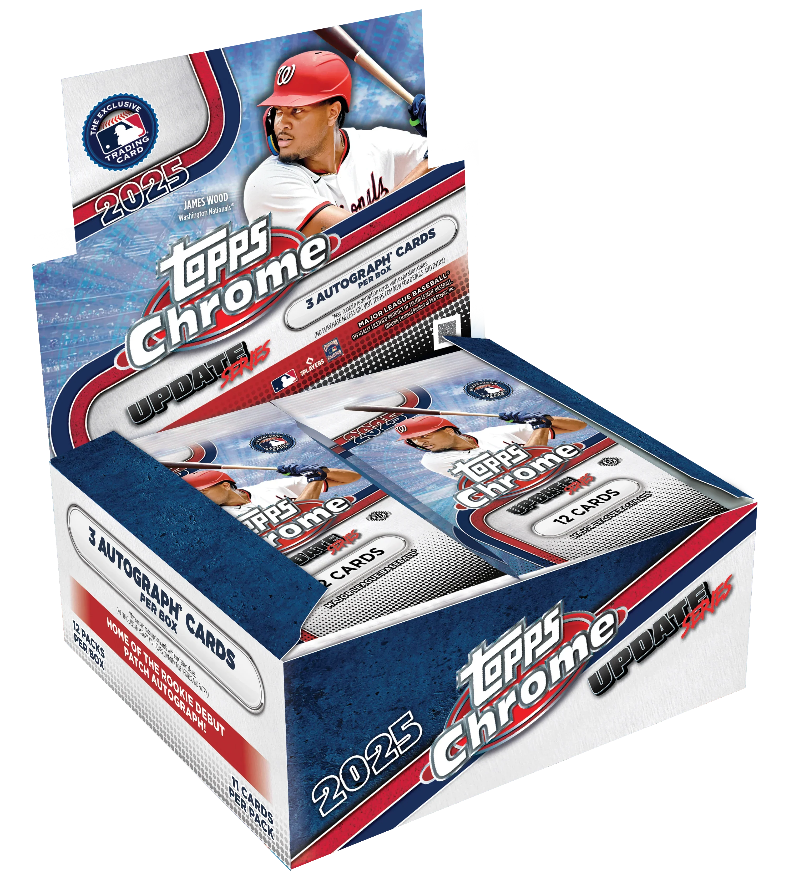 2025 Topps Chrome Update Series Baseball Jumbo 8 Box Case