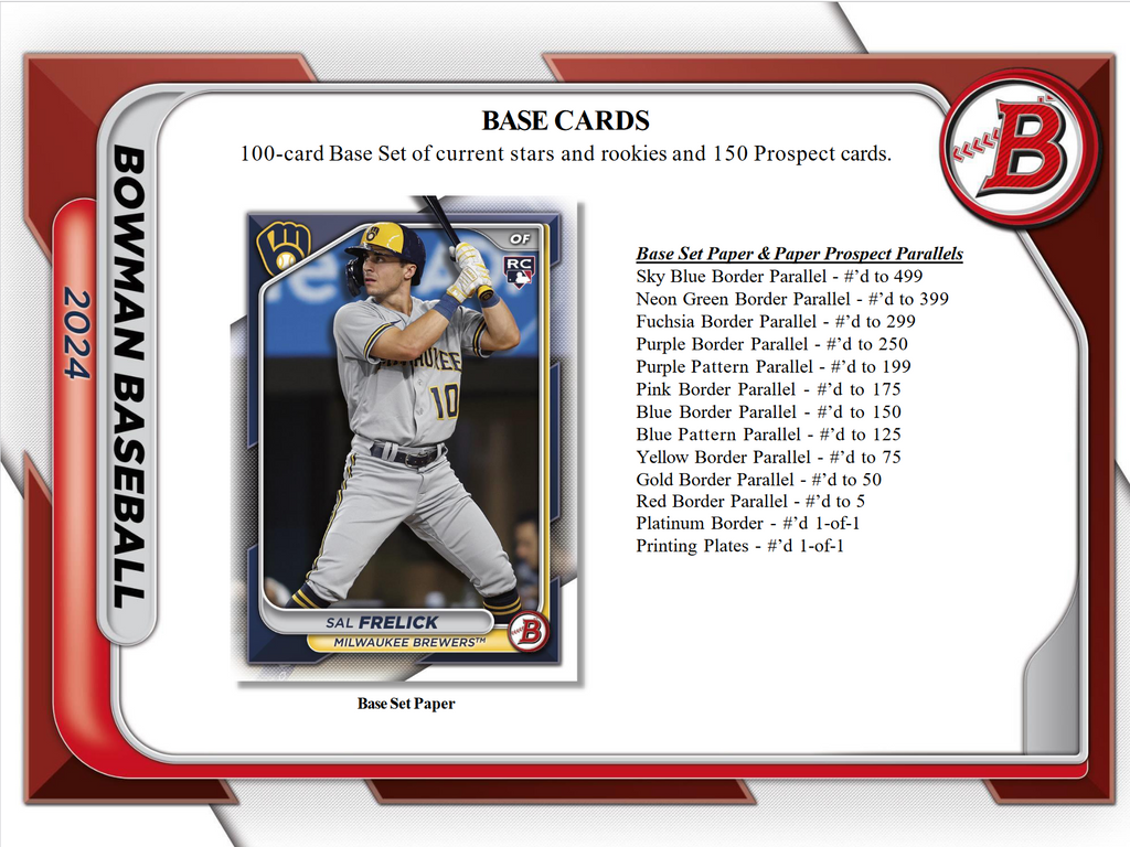2024 Bowman Baseball Jumbo 8 Box Case
