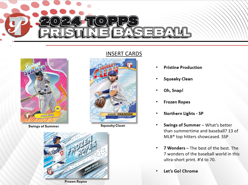 2024 Topps Pristine Baseball Hobby 8 Box Case