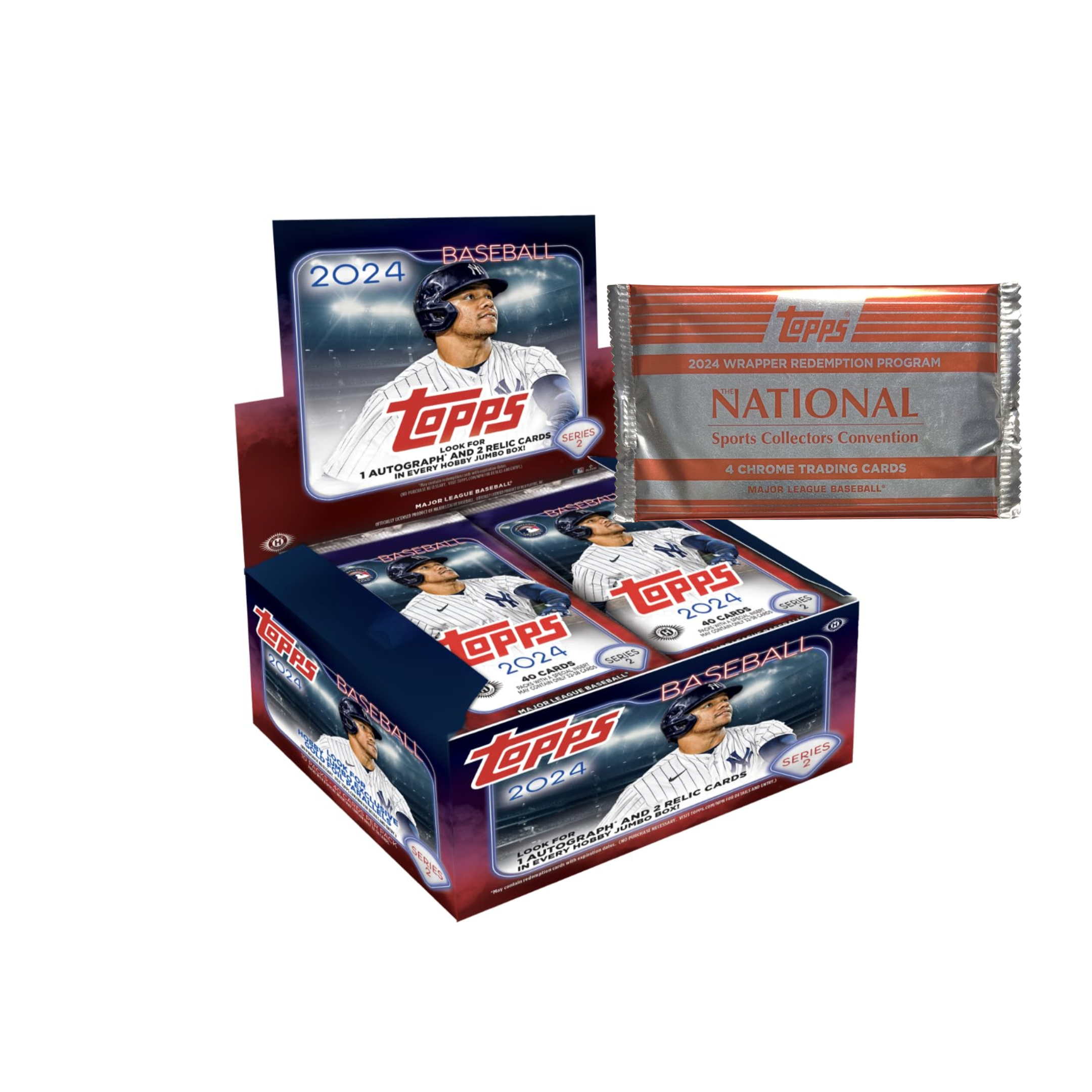 2024 Topps Series 2 Baseball Jumbo Box  w/ 2024 NSCC Exclusive Silver Pack